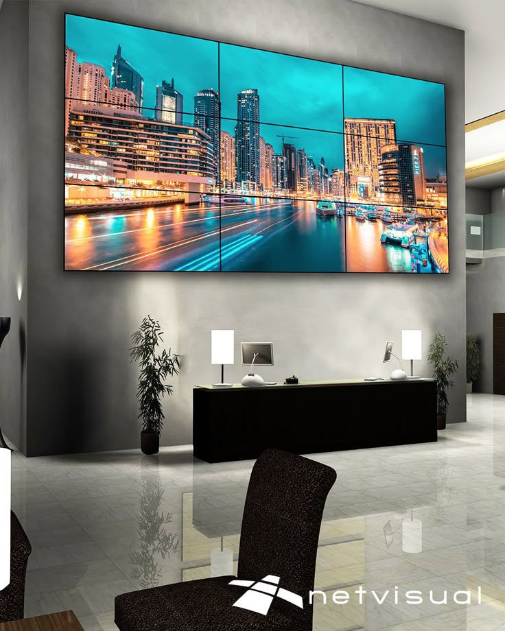 Lobby Video Wall - Digital Signage by Netvisual